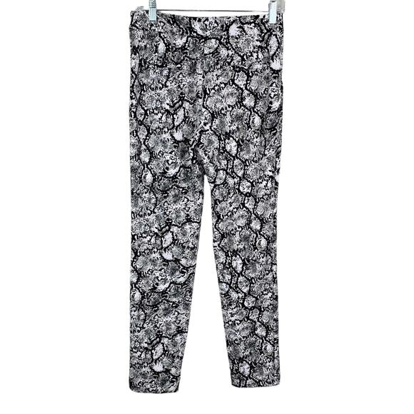 Express Pants Skinny High Rise Snakeskin Black White Pattern Women's 4 - Picture 7 of 10